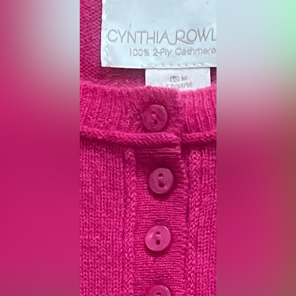 Cynthia Rowley Fuchsia Cashmere Sweater - Picture 6 of 6